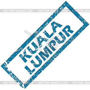 Kuala Lumpur rubber stamp - vector image