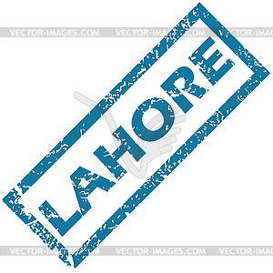 Lahore rubber stamp - vector image