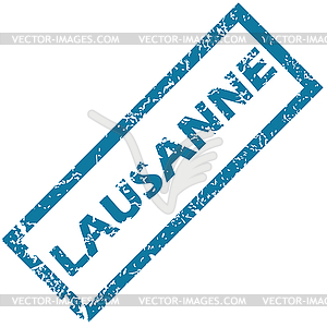 Lausanne rubber stamp - vector image