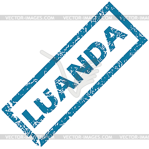 Luanda rubber stamp - vector clipart