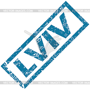 Lviv rubber stamp - vector image