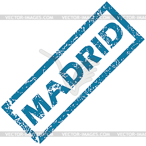 Madrid rubber stamp - stock vector clipart