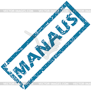 Manaus rubber stamp - vector clip art