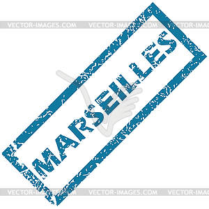 Marseilles rubber stamp - vector image