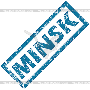 Minsk rubber stamp - vector clipart