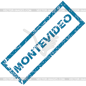 Montevideo rubber stamp - vector clipart