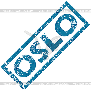 Oslo rubber stamp - stock vector clipart