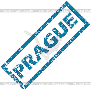 Prague rubber stamp - vector image