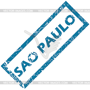 Sao Paulo rubber stamp - stock vector clipart