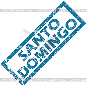 Santo Domingo rubber stamp - vector image