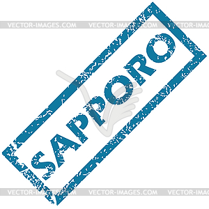 Sapporo rubber stamp - vector clipart