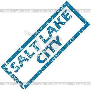 Salt Lake City rubber stamp - vector clip art