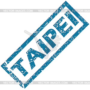 Taipei rubber stamp - vector image