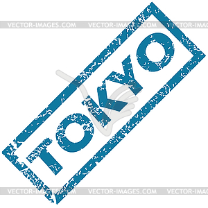 Tokyo rubber stamp - vector image