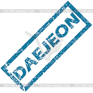 Daejeon rubber stamp - stock vector clipart