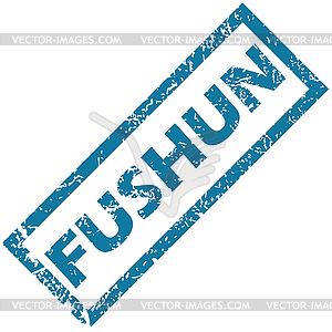 Fushun rubber stamp - vector clip art
