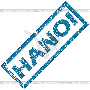 Hanoi rubber stamp - vector image