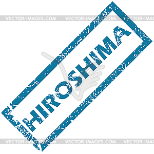 Hiroshima rubber stamp - stock vector clipart