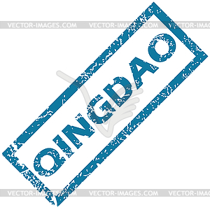 Qingdao rubber stamp - vector image