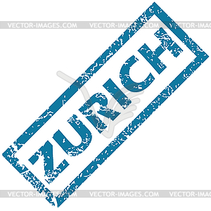 Zurich rubber stamp - vector clip art