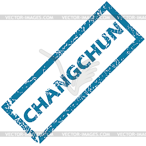 Changchun rubber stamp - vector clipart