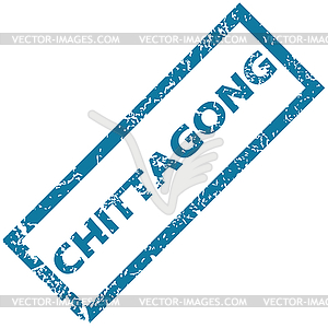 Chittagong rubber stamp - vector clip art