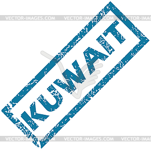 Kuwait rubber stamp - vector clip art