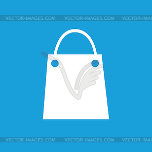 Shopping bag icon - vector image