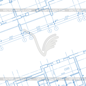 Architecture blueprint background - royalty-free vector image