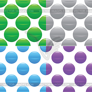 Sphere pattern set - vector clipart