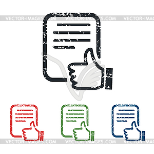 Good document grunge icon set - vector clipart / vector image