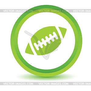 Rugby ball volumetric icon - vector clipart