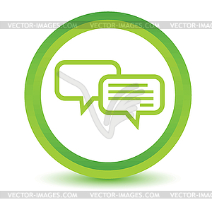 Chatting volumetric icon - vector clip art