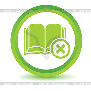Remove book volumetric icon - vector clipart