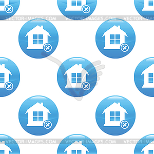 Remove house sign pattern - vector clipart