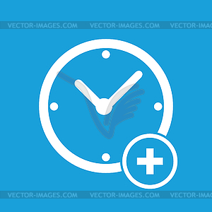 Add time icon - vector clipart