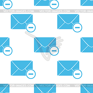 Flat remove letter pattern - vector clipart