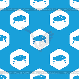 Thought hexagon pattern - vector clipart