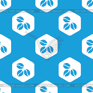 Coffee hexagon pattern - vector image