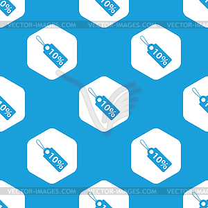 Discount hexagon pattern - vector clip art