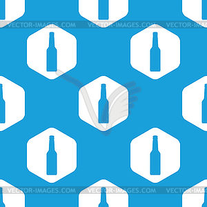 Bottle hexagon pattern - vector clipart