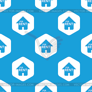 For rent hexagon pattern - vector clip art