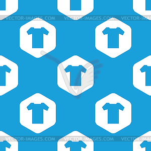 T-shirt hexagon pattern - vector clipart