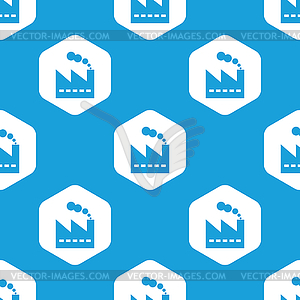 Factory hexagon pattern - stock vector clipart