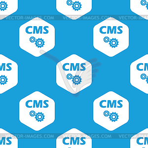CMS settings hexagon pattern - vector image