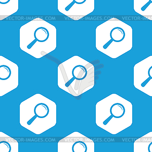Search hexagon pattern - vector clip art
