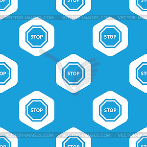 STOP hexagon pattern - vector EPS clipart