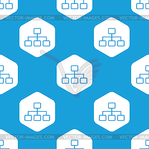 Scheme hexagon pattern - vector clipart