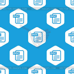 Doc file hexagon pattern - vector image