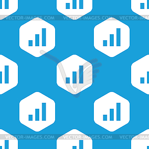 Volume scale hexagon pattern - vector image